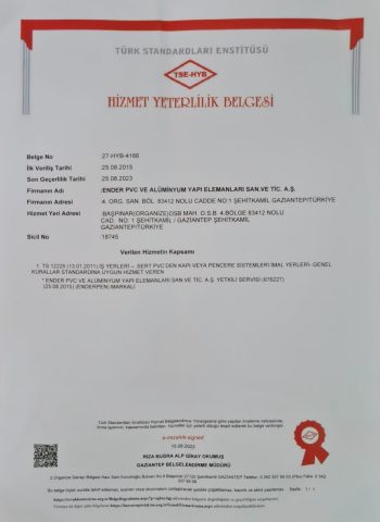 Kalite Belgelerimiz 1 | Çukurova Profil
